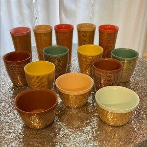 14 piece vintage Raffia